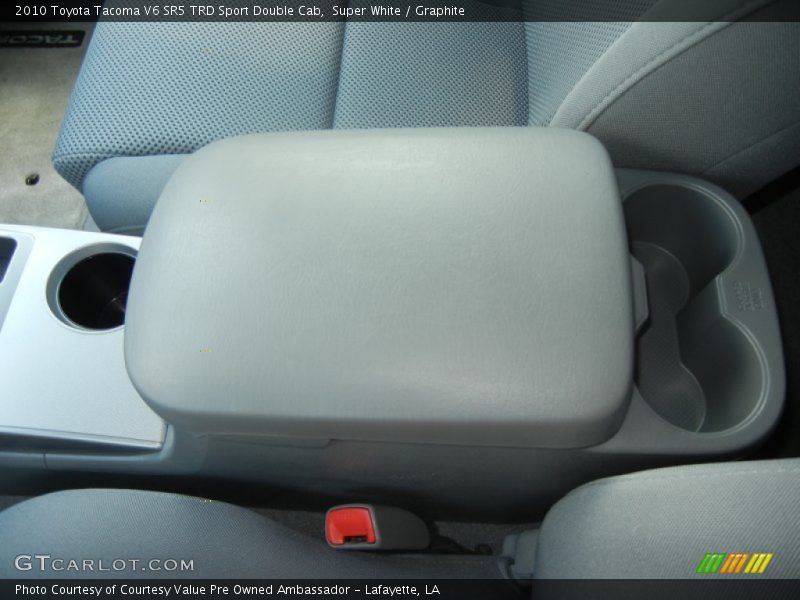 Super White / Graphite 2010 Toyota Tacoma V6 SR5 TRD Sport Double Cab