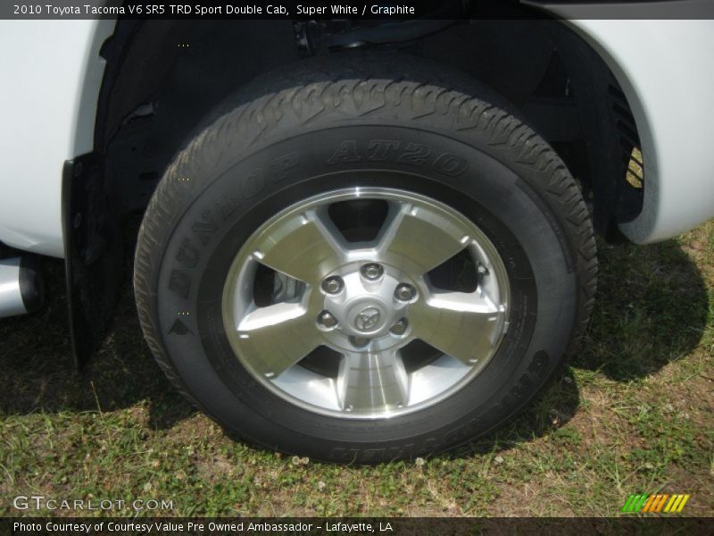 Super White / Graphite 2010 Toyota Tacoma V6 SR5 TRD Sport Double Cab