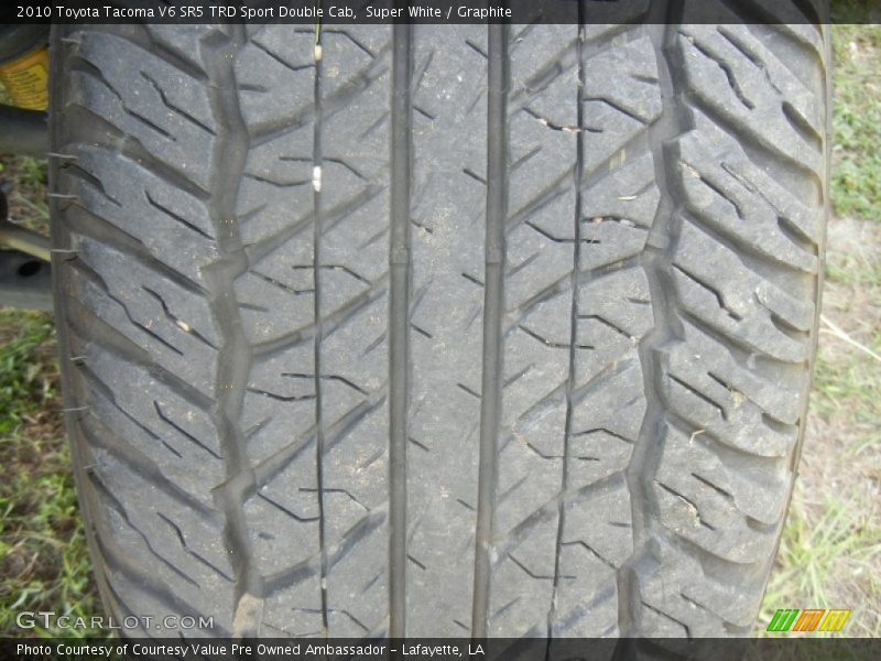 Super White / Graphite 2010 Toyota Tacoma V6 SR5 TRD Sport Double Cab