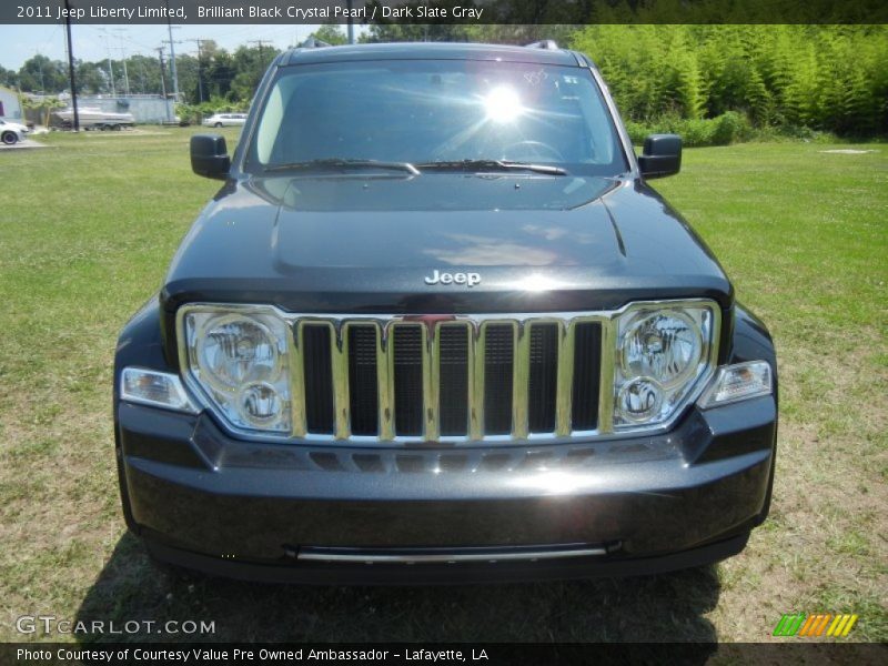 Brilliant Black Crystal Pearl / Dark Slate Gray 2011 Jeep Liberty Limited