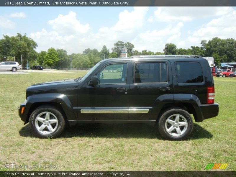 Brilliant Black Crystal Pearl / Dark Slate Gray 2011 Jeep Liberty Limited