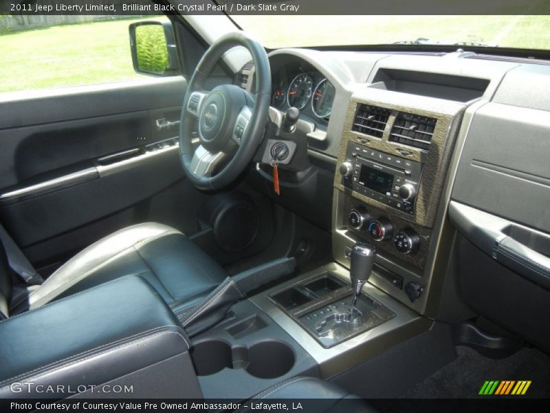 Brilliant Black Crystal Pearl / Dark Slate Gray 2011 Jeep Liberty Limited