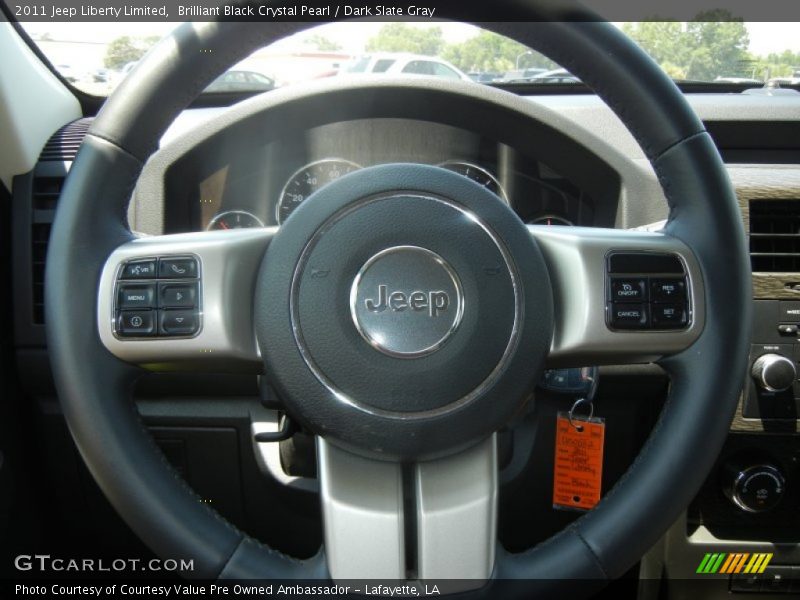 Brilliant Black Crystal Pearl / Dark Slate Gray 2011 Jeep Liberty Limited