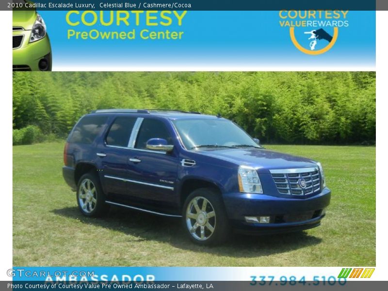Celestial Blue / Cashmere/Cocoa 2010 Cadillac Escalade Luxury