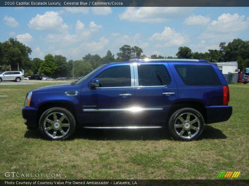 Celestial Blue / Cashmere/Cocoa 2010 Cadillac Escalade Luxury