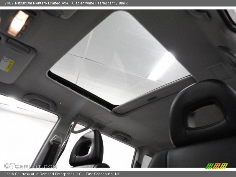 Glacier White Pearlescent / Black 2002 Mitsubishi Montero Limited 4x4