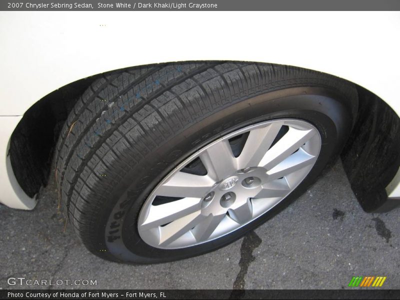 Stone White / Dark Khaki/Light Graystone 2007 Chrysler Sebring Sedan