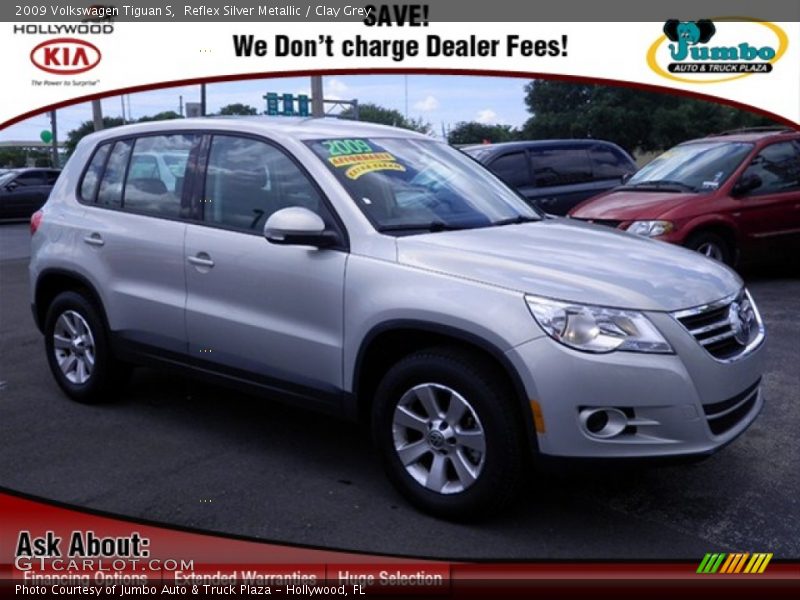 Reflex Silver Metallic / Clay Grey 2009 Volkswagen Tiguan S