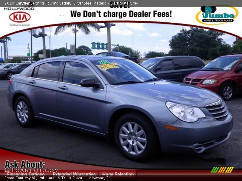 Silver Steel Metallic / Dark Slate Gray 2010 Chrysler Sebring Touring Sedan