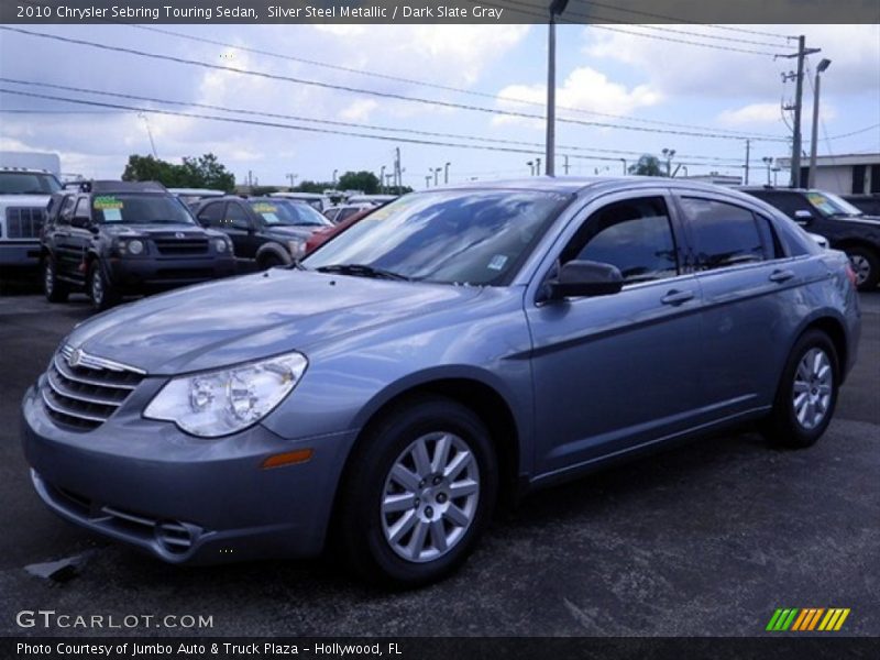 Silver Steel Metallic / Dark Slate Gray 2010 Chrysler Sebring Touring Sedan