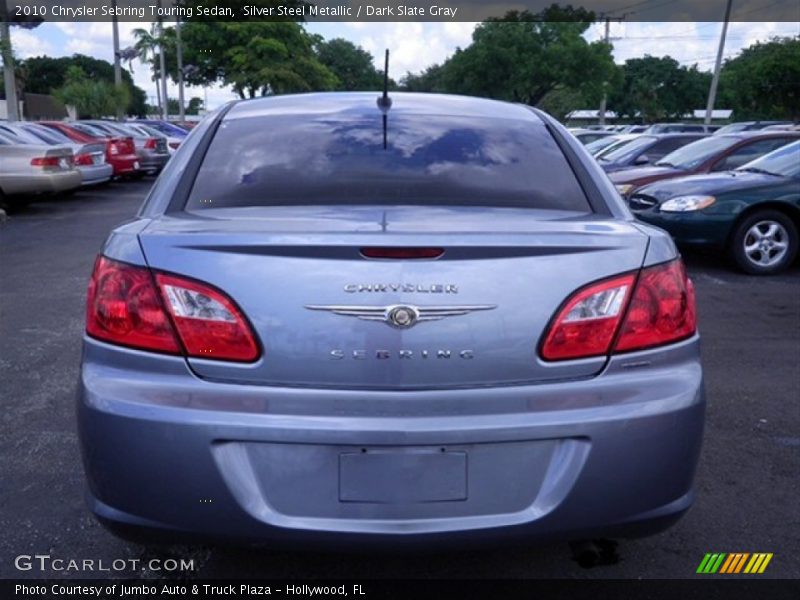 Silver Steel Metallic / Dark Slate Gray 2010 Chrysler Sebring Touring Sedan