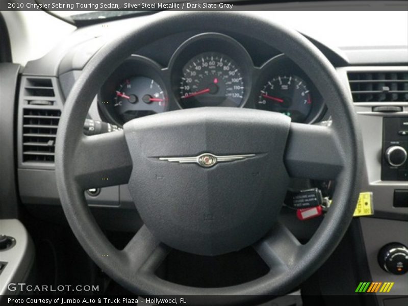 Silver Steel Metallic / Dark Slate Gray 2010 Chrysler Sebring Touring Sedan