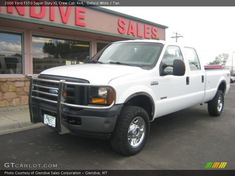 Oxford White / Tan 2006 Ford F350 Super Duty XL Crew Cab 4x4
