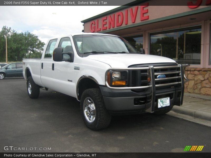 Oxford White / Tan 2006 Ford F350 Super Duty XL Crew Cab 4x4