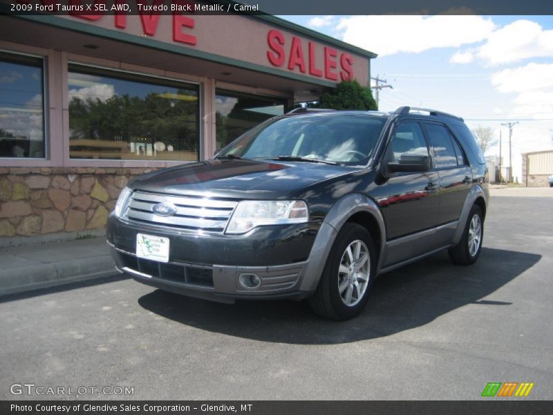 Tuxedo Black Metallic / Camel 2009 Ford Taurus X SEL AWD
