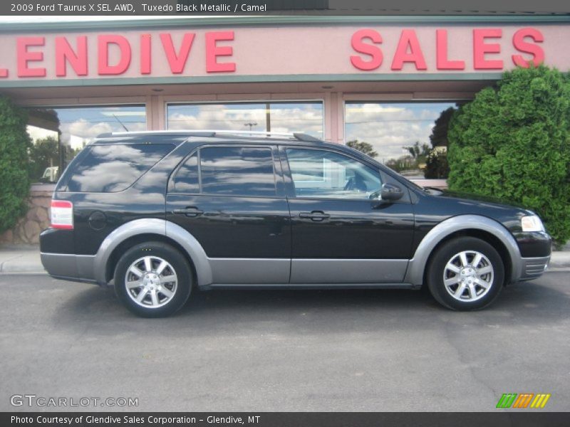 Tuxedo Black Metallic / Camel 2009 Ford Taurus X SEL AWD