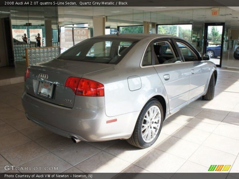 Quartz Grey Metallic / Black 2008 Audi A4 2.0T quattro S-Line Sedan
