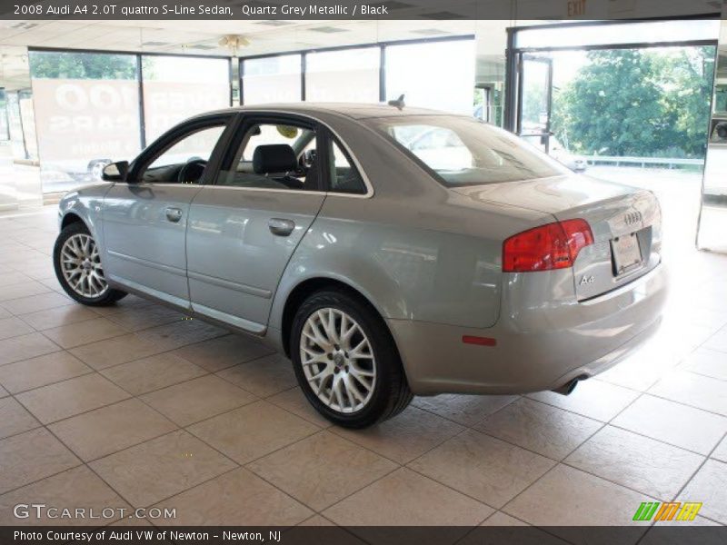 Quartz Grey Metallic / Black 2008 Audi A4 2.0T quattro S-Line Sedan