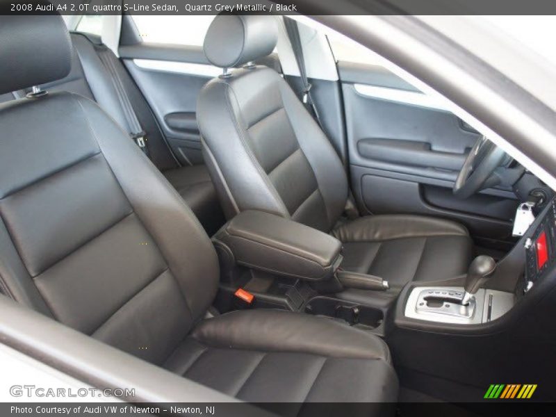 Quartz Grey Metallic / Black 2008 Audi A4 2.0T quattro S-Line Sedan