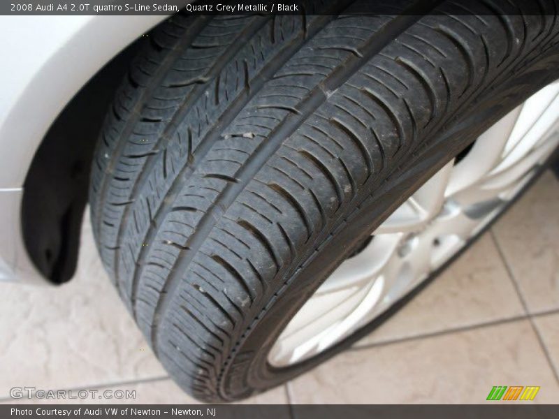 Quartz Grey Metallic / Black 2008 Audi A4 2.0T quattro S-Line Sedan