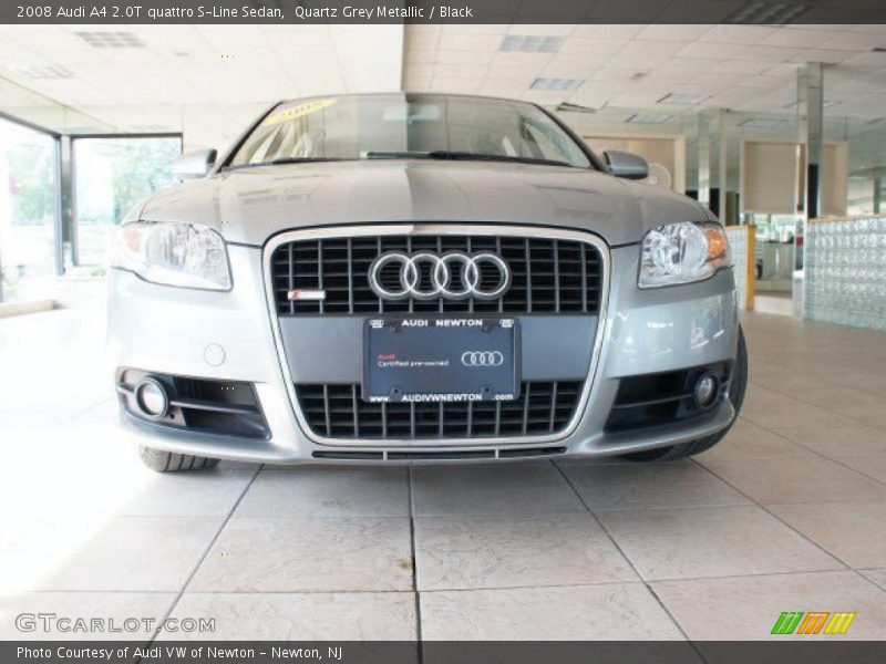Quartz Grey Metallic / Black 2008 Audi A4 2.0T quattro S-Line Sedan