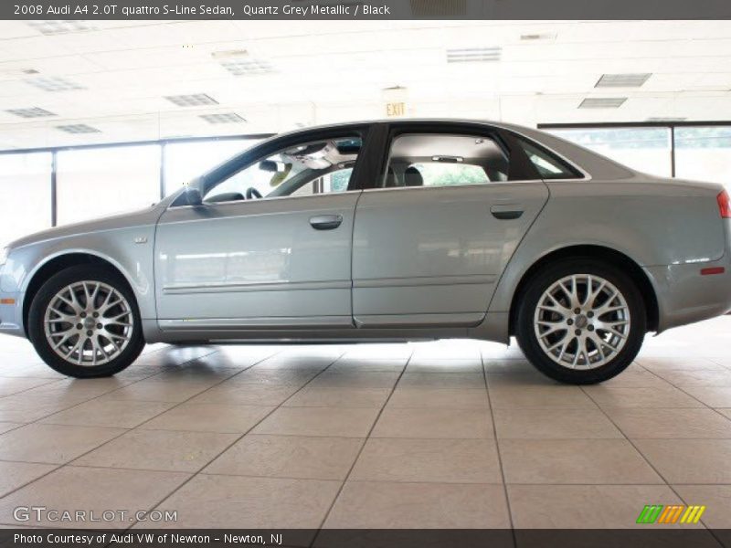 Quartz Grey Metallic / Black 2008 Audi A4 2.0T quattro S-Line Sedan