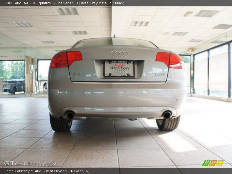Quartz Grey Metallic / Black 2008 Audi A4 2.0T quattro S-Line Sedan