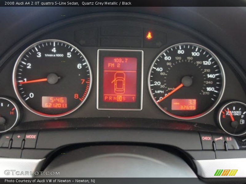 Quartz Grey Metallic / Black 2008 Audi A4 2.0T quattro S-Line Sedan