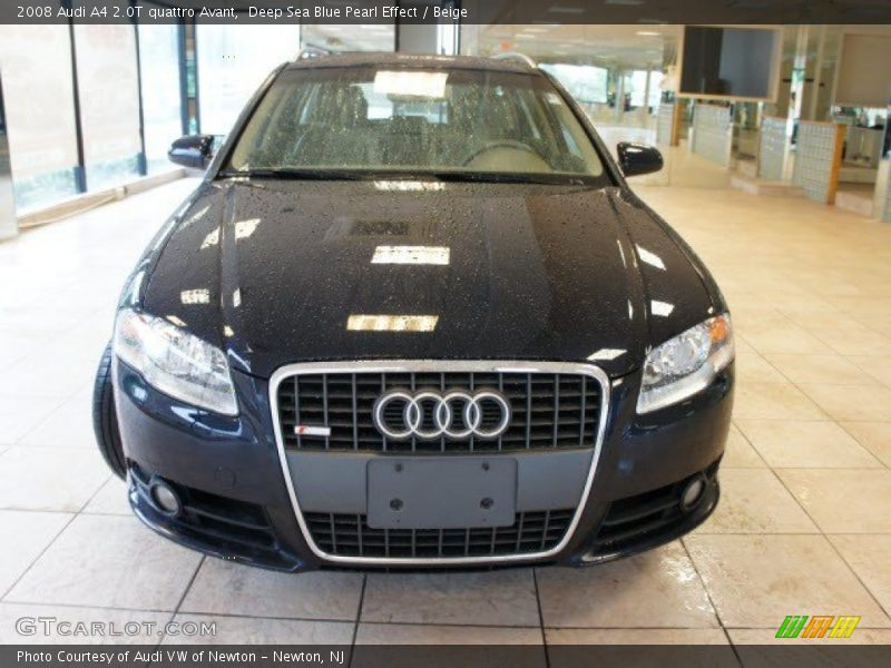 Deep Sea Blue Pearl Effect / Beige 2008 Audi A4 2.0T quattro Avant