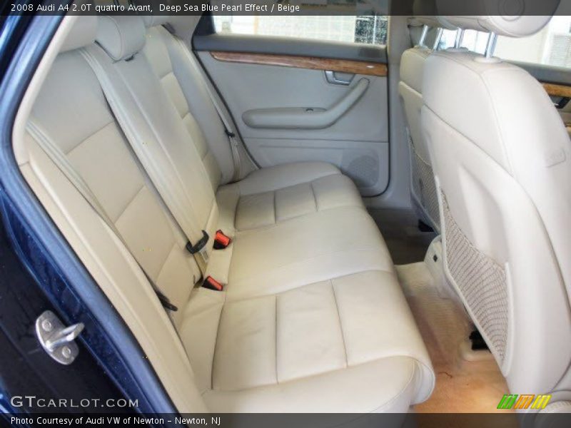 Deep Sea Blue Pearl Effect / Beige 2008 Audi A4 2.0T quattro Avant