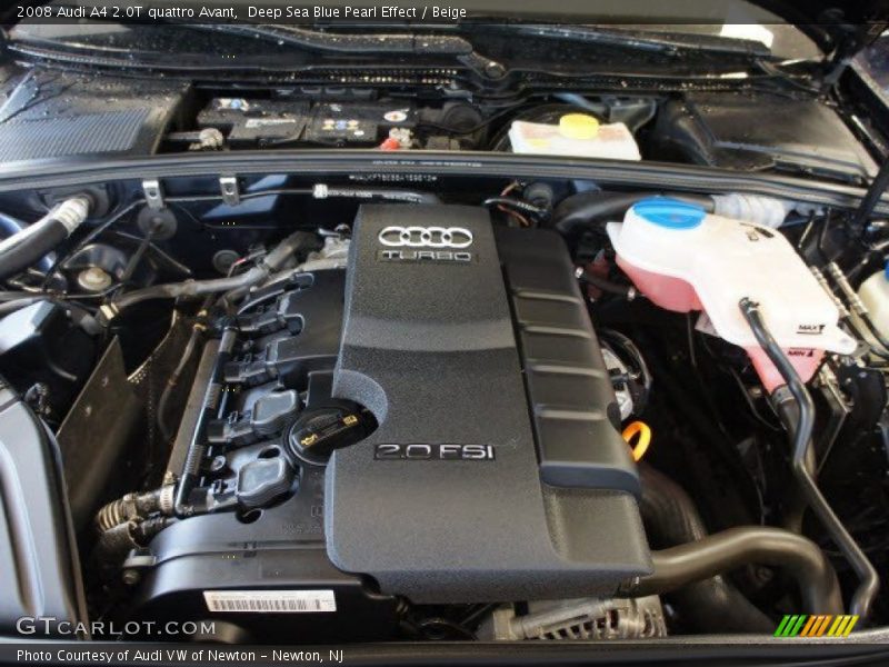 Deep Sea Blue Pearl Effect / Beige 2008 Audi A4 2.0T quattro Avant