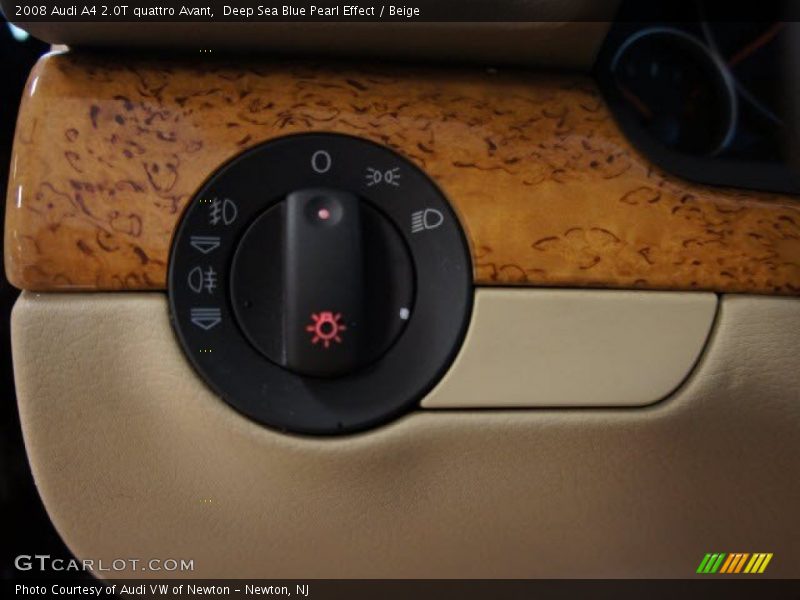 Deep Sea Blue Pearl Effect / Beige 2008 Audi A4 2.0T quattro Avant