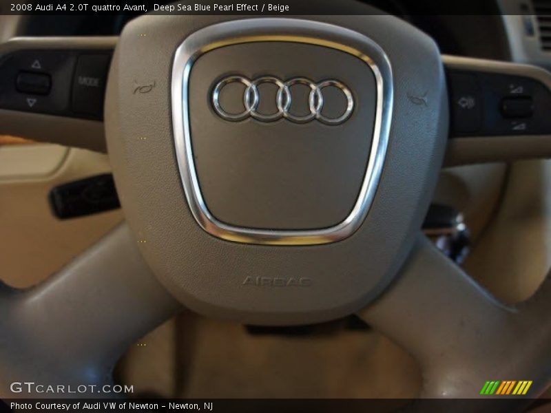 Deep Sea Blue Pearl Effect / Beige 2008 Audi A4 2.0T quattro Avant