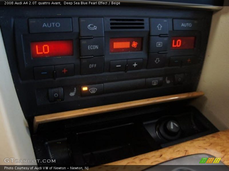 Deep Sea Blue Pearl Effect / Beige 2008 Audi A4 2.0T quattro Avant