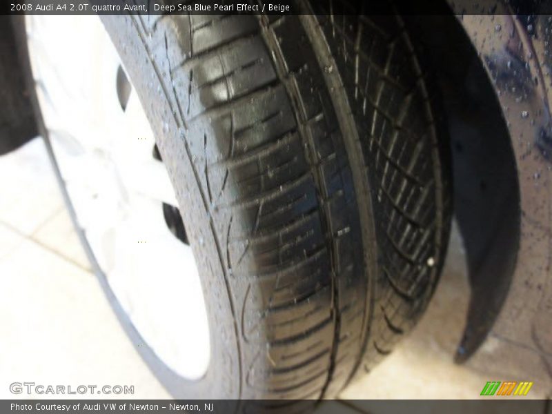 Deep Sea Blue Pearl Effect / Beige 2008 Audi A4 2.0T quattro Avant