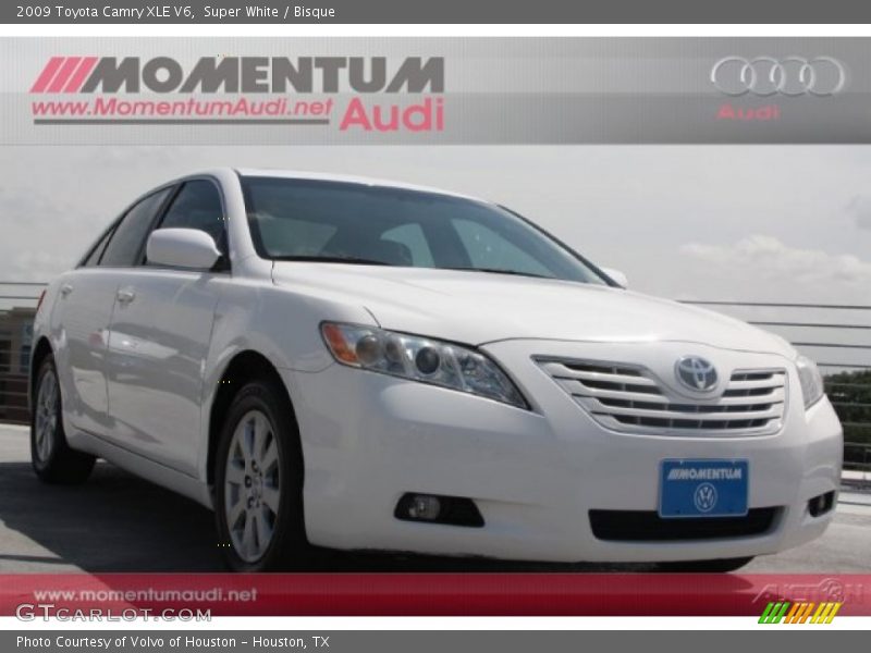 Super White / Bisque 2009 Toyota Camry XLE V6