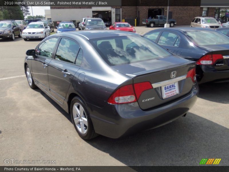 Polished Metal Metallic / Black 2010 Honda Civic LX-S Sedan