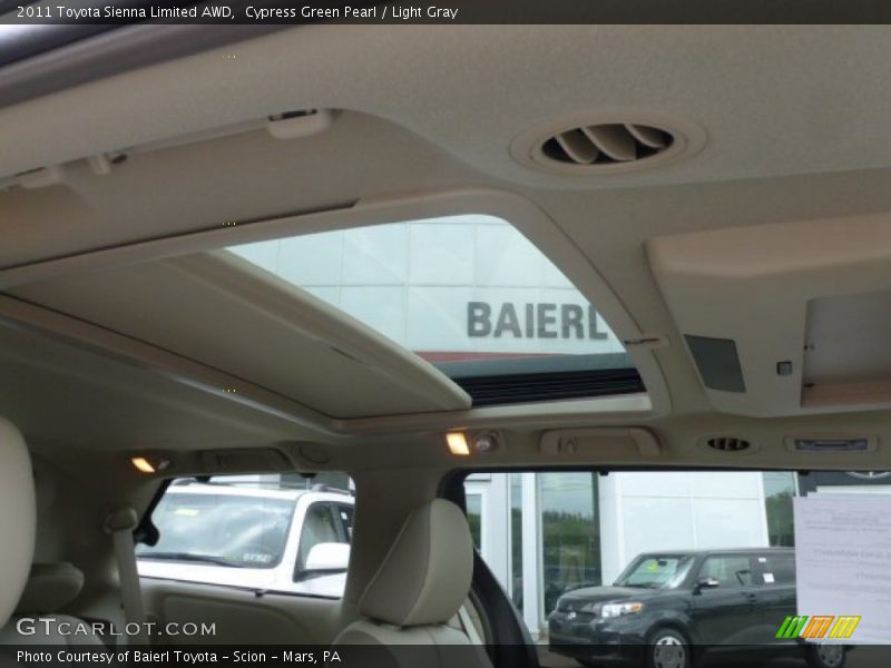 Cypress Green Pearl / Light Gray 2011 Toyota Sienna Limited AWD
