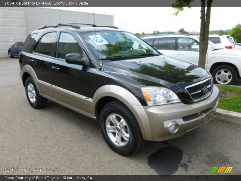 Ebony Black / Beige 2004 Kia Sorento EX 4WD