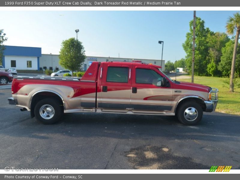  1999 F350 Super Duty XLT Crew Cab Dually Dark Toreador Red Metallic