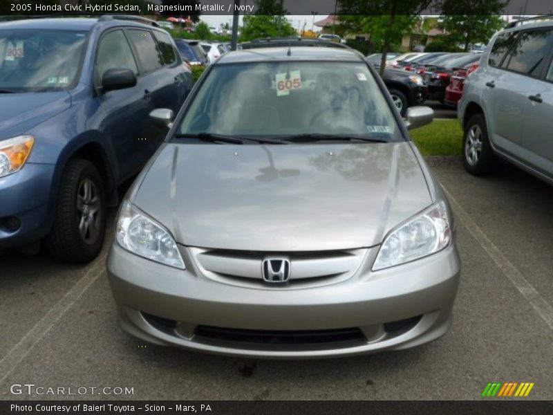 Magnesium Metallic / Ivory 2005 Honda Civic Hybrid Sedan