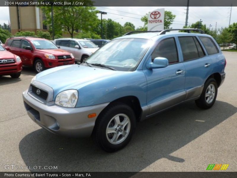 Arctic Blue / Gray 2004 Hyundai Santa Fe LX