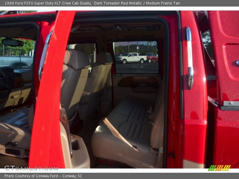 Dark Toreador Red Metallic / Medium Prairie Tan 1999 Ford F350 Super Duty XLT Crew Cab Dually