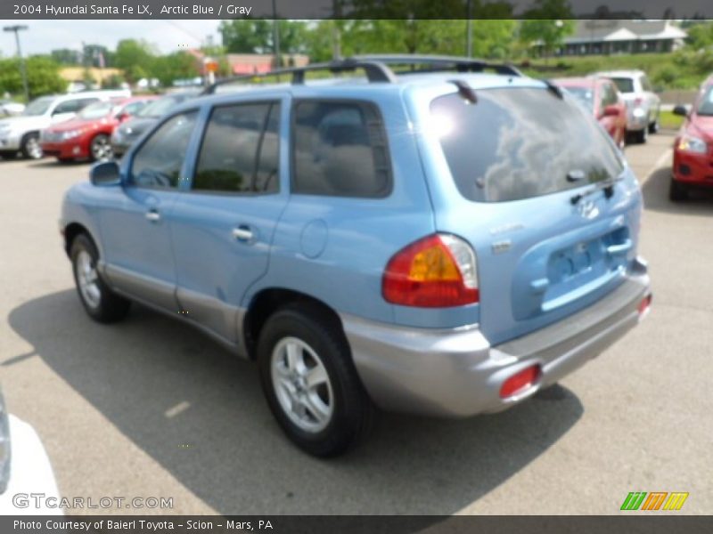 Arctic Blue / Gray 2004 Hyundai Santa Fe LX