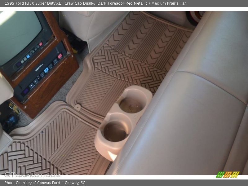 Dark Toreador Red Metallic / Medium Prairie Tan 1999 Ford F350 Super Duty XLT Crew Cab Dually
