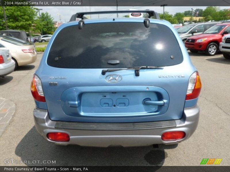 Arctic Blue / Gray 2004 Hyundai Santa Fe LX