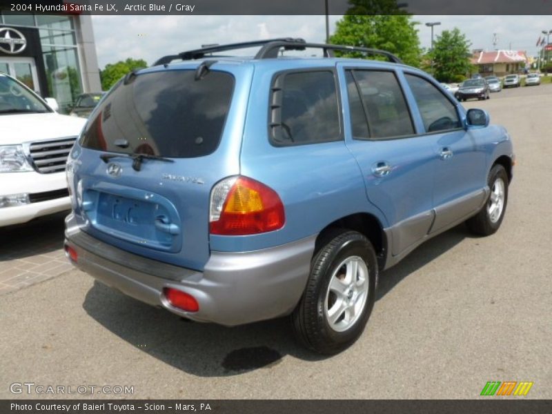 Arctic Blue / Gray 2004 Hyundai Santa Fe LX