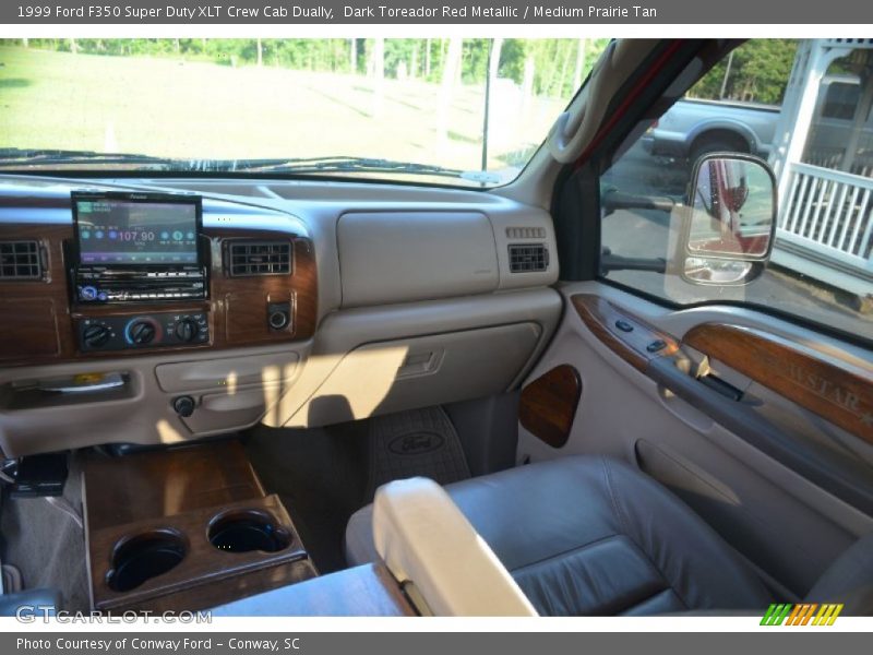 Dark Toreador Red Metallic / Medium Prairie Tan 1999 Ford F350 Super Duty XLT Crew Cab Dually