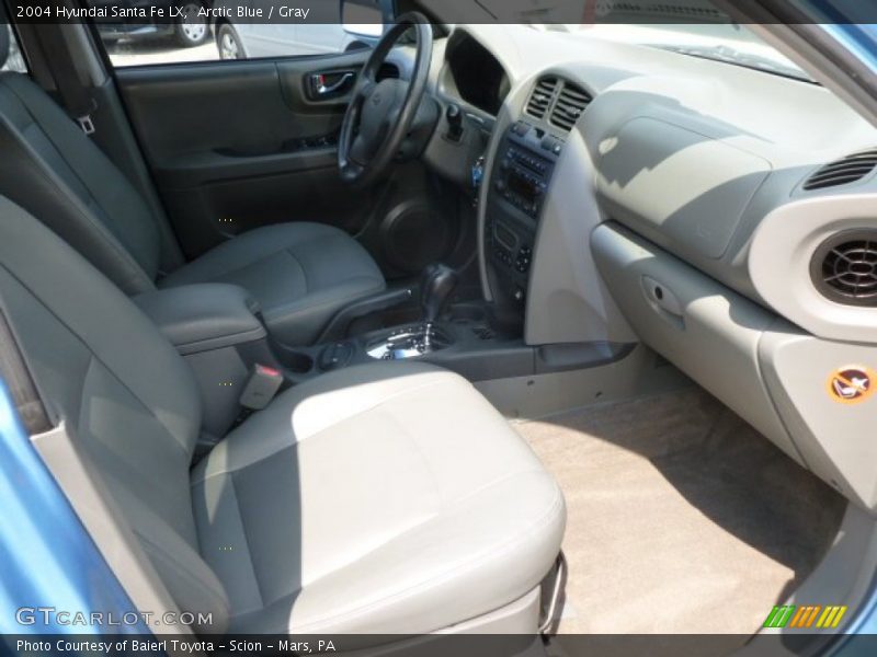 Arctic Blue / Gray 2004 Hyundai Santa Fe LX