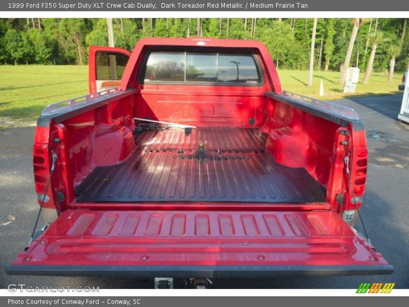 Dark Toreador Red Metallic / Medium Prairie Tan 1999 Ford F350 Super Duty XLT Crew Cab Dually